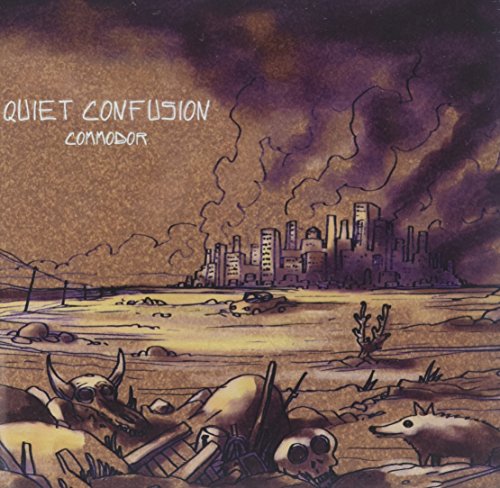 CD cover: painted cityscape with skulls, bones, and a lone wolf.