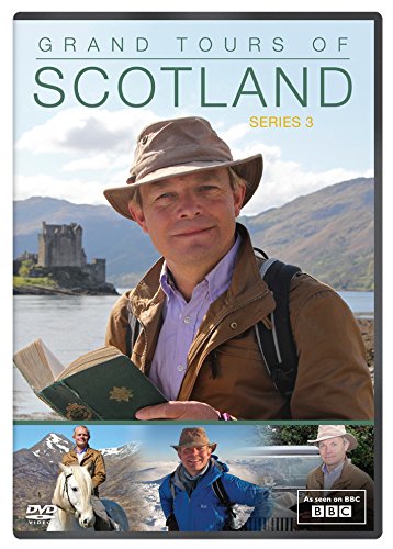 DVD cover for "Grand Tours of Scotland - Series 3" featuring a man and landscapes.