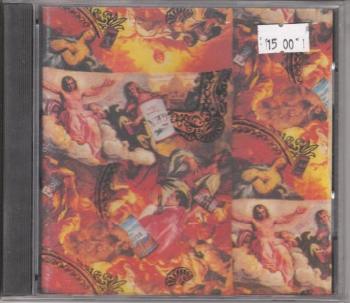 CD case with a collage of religious art in fiery reds and golds.