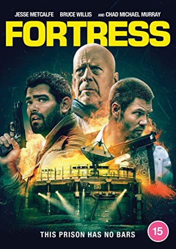 Fortress" DVD cover featuring Bruce Willis, Chad Michael Murray, and Jesse Metcalfe.