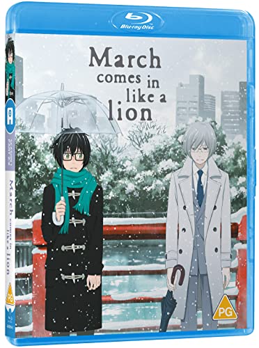 “March Comes In Like A Lion” Blu-ray cover with two anime characters.