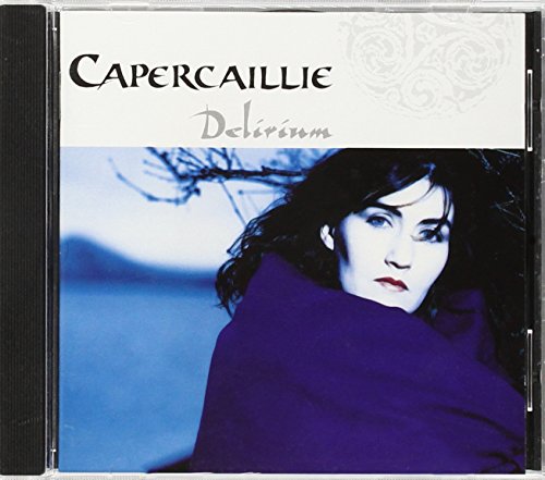 CD case with a woman in a purple shawl and the title "Capercaillie - Delirium".