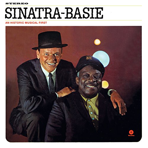 Sinatra and Basie album cover featuring both musicians in suits and hats.