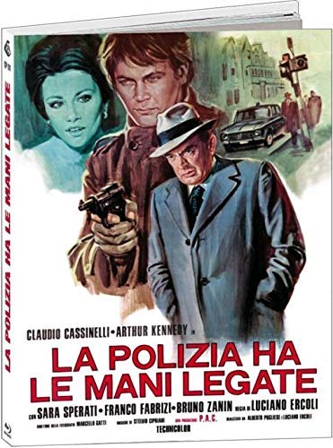 Blu-ray cover for Italian crime film “La Polizia Ha Le Mani Legate.”