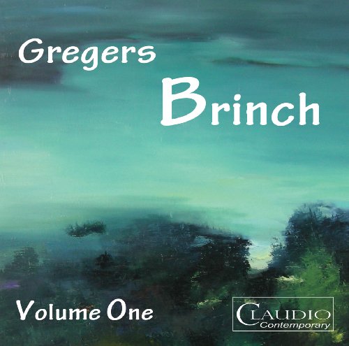 "Album cover with abstract landscape painting and white text, Claudio Contemporary logo."