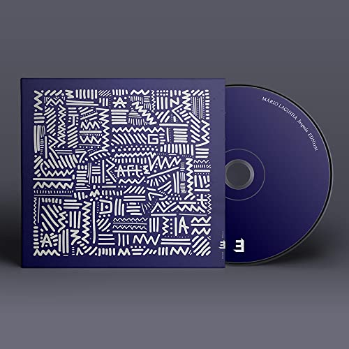 CD case with abstract white line pattern on a dark blue background.