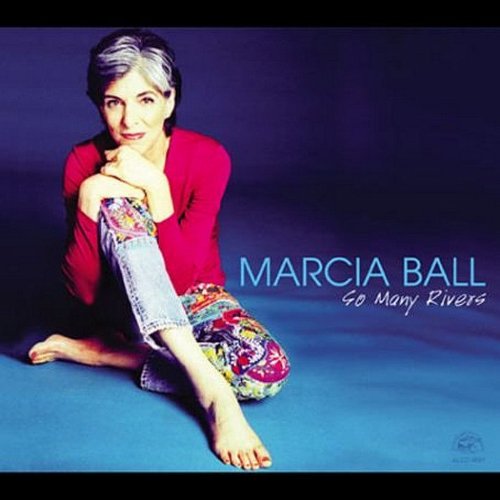 CD cover featuring Marcia Ball sitting on blue background with artist and album name.