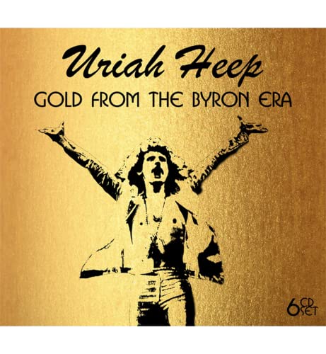 CD cover for Uriah Heep’s “Gold From The Byron Era” with a silhouetted performer.