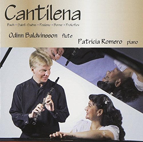 CD cover featuring flutist Odinn Baldvinsson and pianist Patricia Romero.