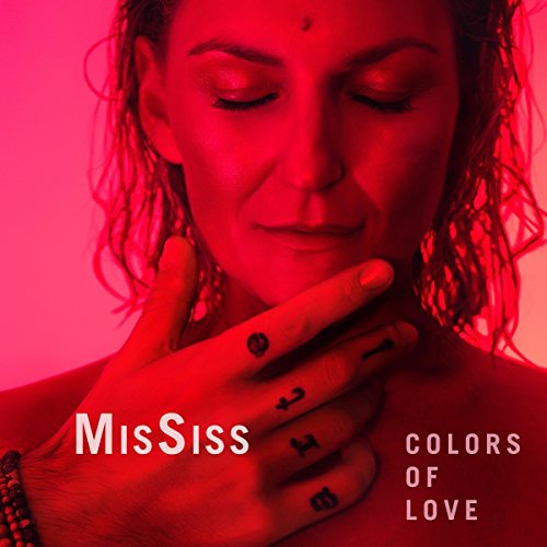 CD cover for Mississ’s “Colors Of Love” featuring a woman’s portrait in red.