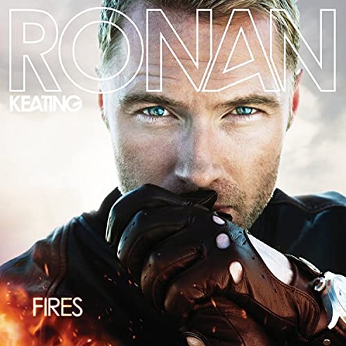 Ronan Keating album cover, close-up portrait with leather gloves.