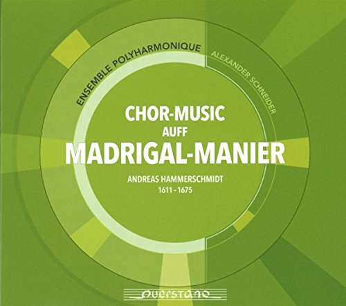 CD cover: green circular design with text “Chor-Music Auf Madrigal-Manier”.