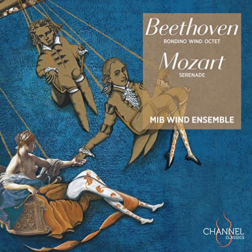 CD cover featuring classical composers and musicians in a surreal style.