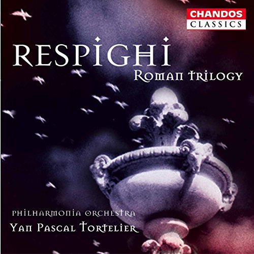 "CD cover with ornate metal urn and flying birds against a dark background."