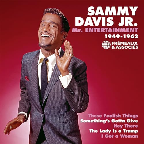 Sammy Davis Jr. album cover, “Mr. Entertainment” 1949-1962, portrait.