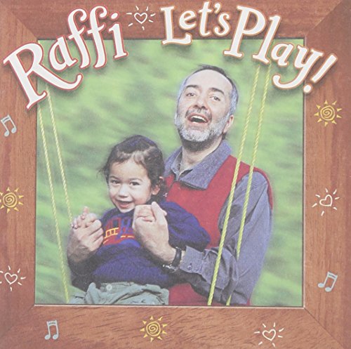 CD cover: Raffi with a child on a swing, colorful border design.