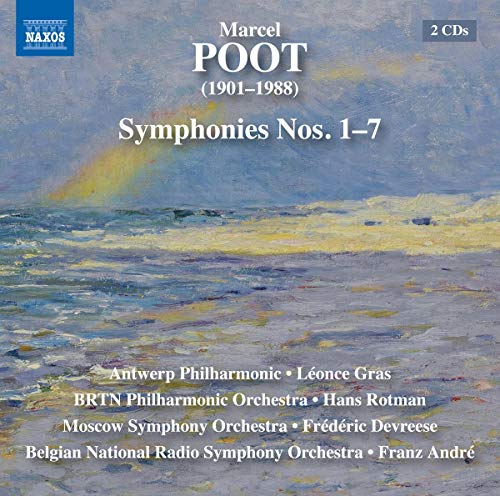 CD cover for Marcel Poot symphonies with a seascape painting.