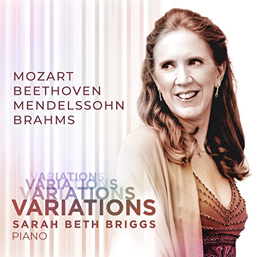 CD cover featuring pianist Sarah Beth Briggs and composer names.