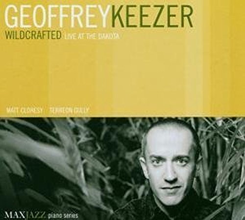 CD cover for Geoff Keezer’s “Wildcrafted” featuring a portrait and foliage.