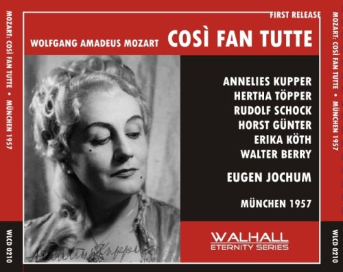 CD cover for Mozart’s Così Fan Tutte, featuring Annelies Kupper.
