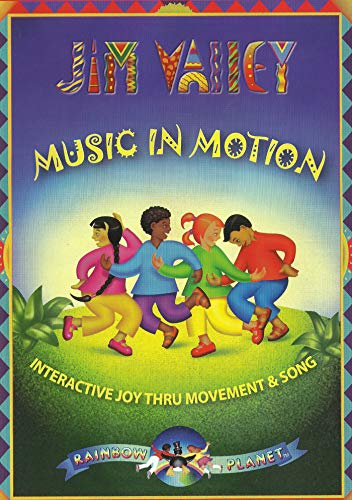 DVD cover for "Jim Valley - Music In Motion" featuring children dancing.