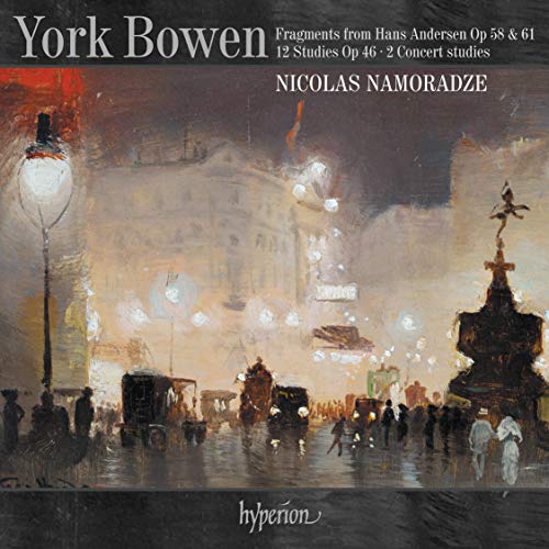 York Bowen CD cover featuring a painting of a street scene at night.