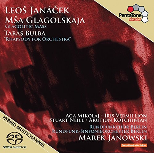 A CD cover featuring a red abstract design with white text and beige accents.