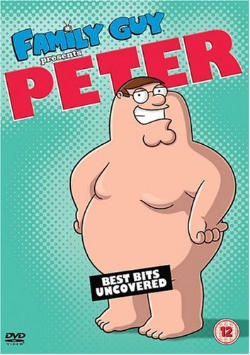 DVD cover featuring Peter Griffin from Family Guy, standing with glasses.