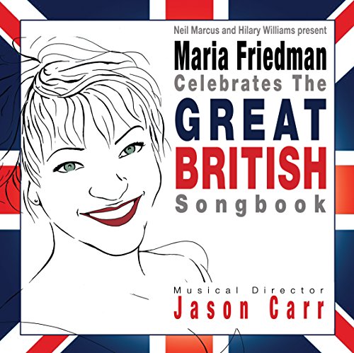 "CD cover featuring a line drawing of Maria Friedman's head against a Union Jack background."