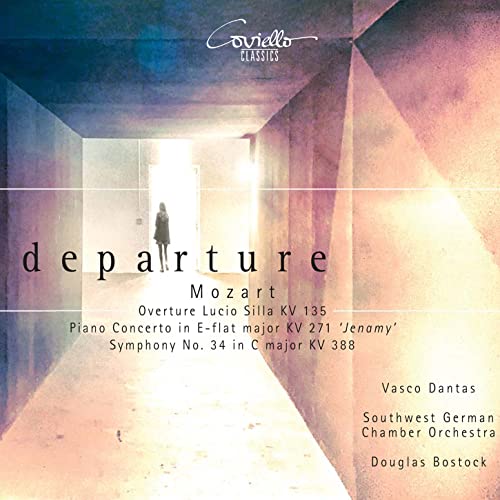 CD cover for Mozart’s Overture Lucio Silla and Piano Concerto, Vasco Dantas.