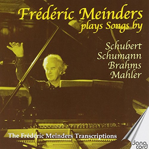 Pianist Frédéric Meinders at a grand piano, album cover art.