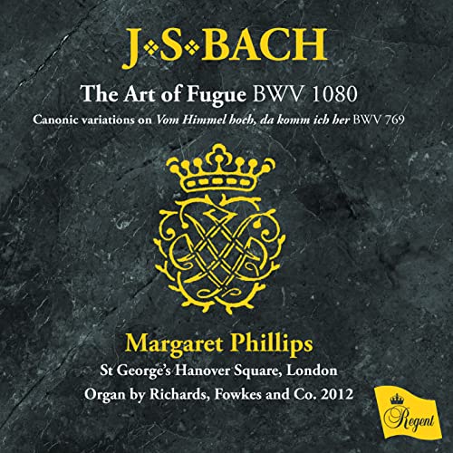 CD cover for J.S. Bach’s “The Art of Fugue” performed by Margaret Phillips.