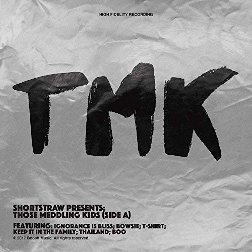 CD cover for Shortstraw’s “Those Meddling Kids” with bold black lettering.