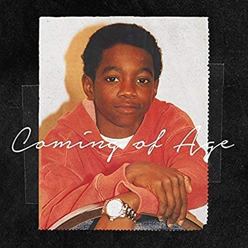 CD cover featuring a young Black man in a red sweatshirt.