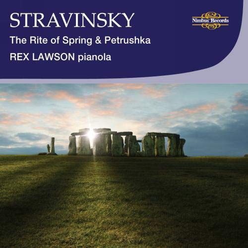 CD cover for Stravinsky’s “Rite of Spring” and “Petrushka” with Stonehenge.