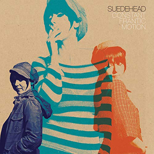 Album cover with three men in different colored overlays against a beige background.