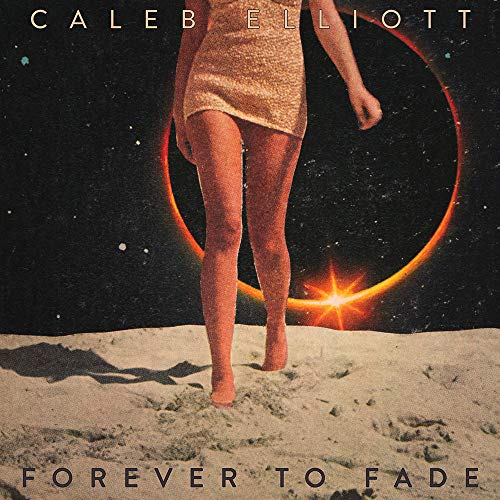 CD cover: woman walking towards a glowing ring on a moonscape.