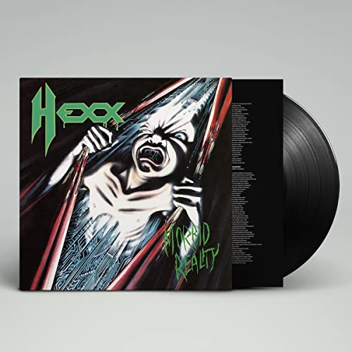 Hexx “Morbid Reality” vinyl record with a distorted, screaming face cover.