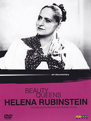 DVD cover featuring a black-and-white portrait of Helena Rubinstein on a pink background.