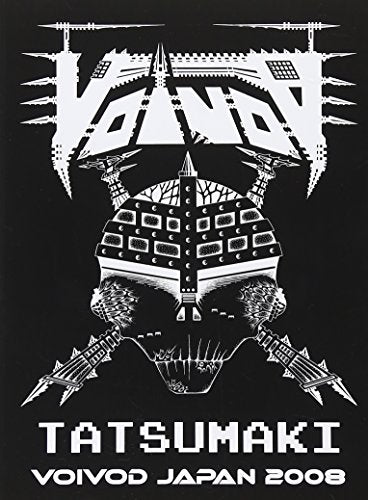 Black and white DVD cover for Voivod's "Tatsumaki" live album, 2008.