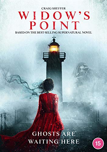DVD cover for "Widow's Point" featuring a woman near a lighthouse.