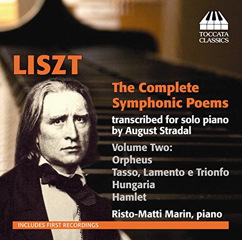 CD cover featuring a black-and-white portrait of Franz Liszt against a piano background.