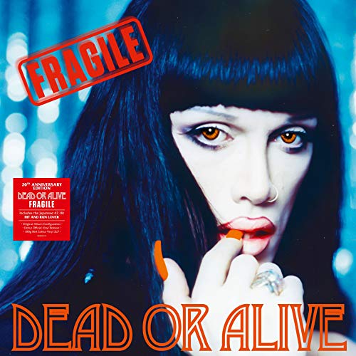 Album cover for Dead or Alive’s “Fragile” featuring a woman’s portrait.