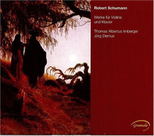 CD cover featuring a painting of two figures in a reddish landscape.