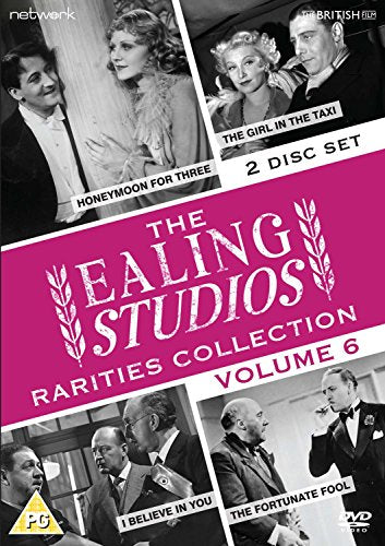 DVD cover for Ealing Studios Rarities Collection Volume 6 featuring four black and white scenes.
