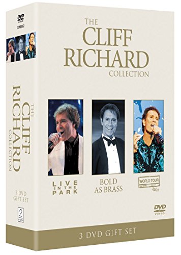 White DVD box set with "Cliff Richard Collection" and three images of Cliff Richard.