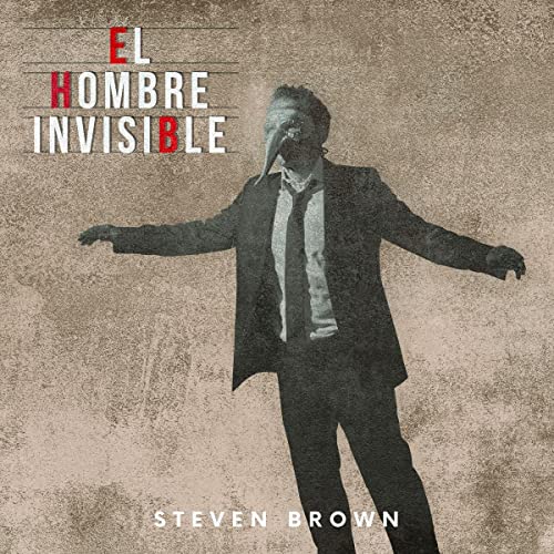 CD cover: man in suit with bird mask, faded background.