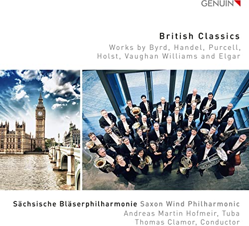 CD cover featuring an orchestra and London’s Big Ben under a cloudy sky.