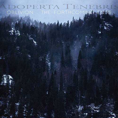 CD cover with a dark, misty forest landscape and album title.