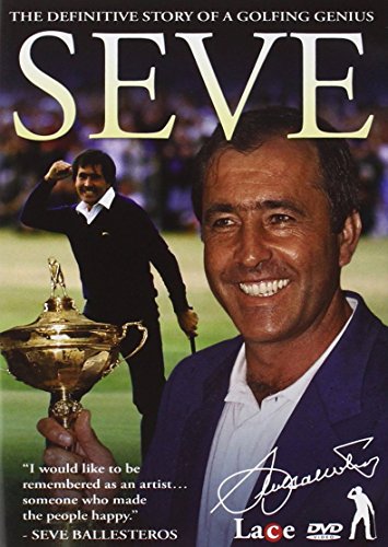 DVD cover featuring golfer Seve Ballesteros in two portraits and holding a trophy.